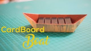 How to make a Boat using waste CardBoard Easy Craft Ideas [upl. by Moreno477]