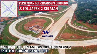 EXIT TOL BURANGKENG SETU SELATAN  TOL CIMANGGIS CIBITUNG SEKSI 2 [upl. by Sesilu620]