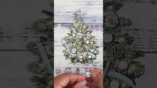 Christmas Tree Pop Up Card Tutorial  02 Part 2 [upl. by Nobe]