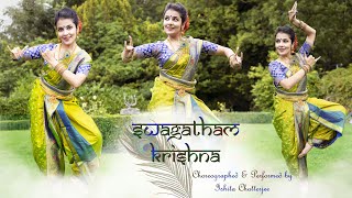 Swagatham Krishna  Janmashtami Special  Bharatanatyam Dance Cover  Krishna Vandana  KJ Yesudas [upl. by Anaig]