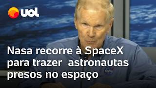 Nasa pede ajuda à SpaceX para trazer de volta astronautas presos no espaço após falha técnica [upl. by Otrevogir]