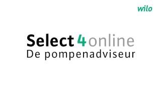 Wilo Select 4 Online De Pompenadviseur introductie [upl. by Siana67]