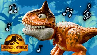 Jurassic World Official Music Video 🦖🎶  CARNO CHOMP  Mattel Action [upl. by Ardnaek161]