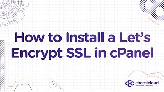 How to Easily Install Let’s Encrypt SSL in cPanel [upl. by Strephon]