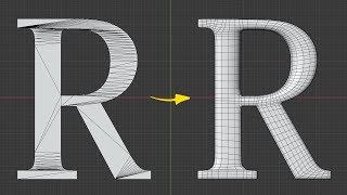 The Right Way to fix Text Topology in Blender [upl. by Mayeda]