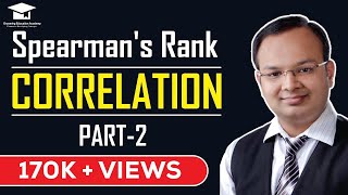 6  Correlation  Spearmans Rank Correlation Part 2 [upl. by Courtenay]