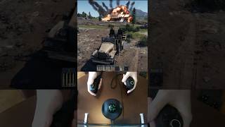 War Thunder SPAA training using Razer Hydra motion controllers French CCKW 353 AA [upl. by Kerby]