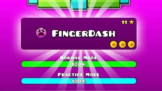 Fingerdash all secret coins  Geometry Dash [upl. by Zacharie350]