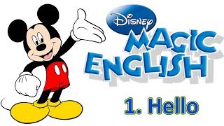 Magic English 1  Hello  ENGLISH WITH CARTOONS FOR KIDS [upl. by Naraa]