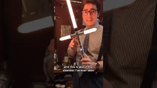 New Damiensaber Crossguard Lightsaber [upl. by Jilly]