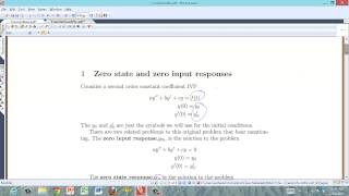 Transfer functions zero input and zero state response [upl. by Dulcia]