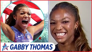 How Gabby Thomas SECRETLY Manifested Gold Medal Win At Paris Olympics [upl. by Matheson]