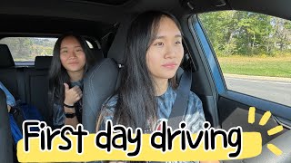 Janet and Kates First Day of Driving [upl. by Liggett85]