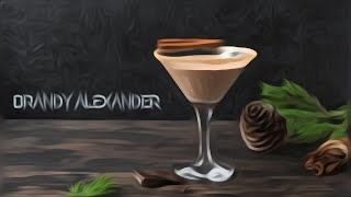 BRANDY ALEXANDER cocktail  recipe and how to make [upl. by Cherlyn]