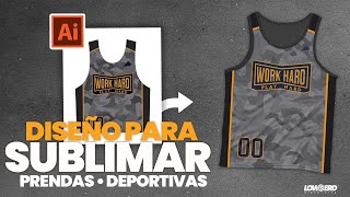 🔥Como hacer diseños para sublimar prendas deportivas en adobe illustrator [upl. by Jaala]