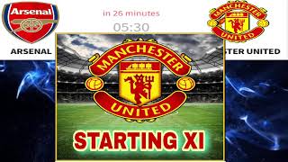 Arsenal vs Manchester United lineups and score details 21 2024 friendly match [upl. by Oiluj315]