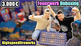 3000 EURO FEUERWERK UNBOXING  MrPyroManager amp Highspeedfireworks [upl. by Martinelli]