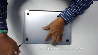 How To Remove SSD Solid State Drive From a MacBook Air Early 2015 Data Recovery [upl. by Tik451]