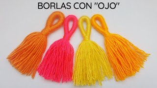 Cómo hacer borlas de lana con quotojoquot [upl. by Widera]