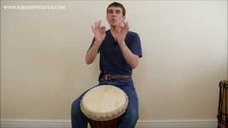 Djembe lesson for Beginners Solo Framework [upl. by Woodson]