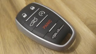 Alfa Romeo Giulia key fob battery change  DIY [upl. by Hedaza203]