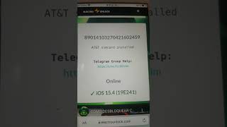 NEW ICCID CODE IOS 154 WITH SIM ATampT  RSIM GEVEY PRO WORKING TODAY 03292022 [upl. by Wadleigh]