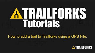 How to add a trail to Trailforks using a GPS file [upl. by Mayda]