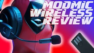 ModMic Wireless Headphone Mic Review Best Gaming Mic [upl. by Eatnahs]