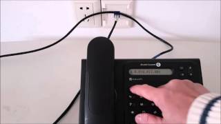 How to set up Alcatel Lucent IP phone 4018 [upl. by Ziguard905]