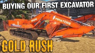 GOLD RUSH  Buying Our First Excavator  Episode 1 [upl. by Mchail]