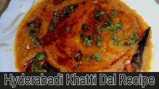 Hyderabadi Khatti Dal Recipe In Hindi  हैदराबादी खट्टी दाल रेसिपी [upl. by Nivlem37]