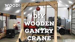 1 Year Later DIY Wooden Gantry Crane Project [upl. by Spatz]