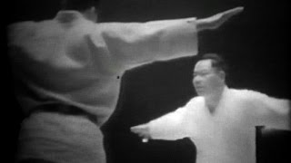 Mikonosuke Kawaishi and Minoru Mochizuki  Budo Demonstration 1951 [upl. by Llerret]