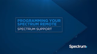 Programming Your Spectrum Remote [upl. by Gussi]