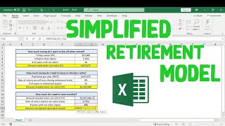 Simplified Retirement Model with Excel [upl. by Bobbi]