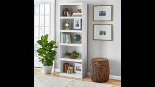 Mainstays Framed 5Shelf Bookcase Guided Assembly [upl. by Audrye]