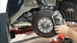 How to replace front wheel bearing hub on a Honda Odyssey Pilot Ridgeline Acura MDX step by step [upl. by Chadabe]