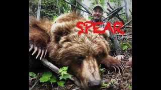 First Grizzly Ever Speared on Video  The throw [upl. by Brewster]