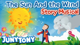 The Sun And the Wind  Story Musical  Fairy Tales  Kids Stories  Nursery Rhymes  JunyTony [upl. by Perrin]