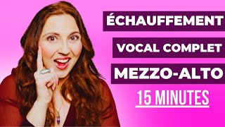 Échauffement vocal COMPLET pour ALTO et MEZZO audio 15 minutes [upl. by Vassell]