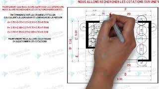 LECTURE DE PLAN BATIMENT ARCHITECTURE TD N°1 [upl. by Rieth]