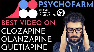 Differences between AntiPsychotics Quetiapine Olanzapine Clozapine [upl. by Elatnahs829]