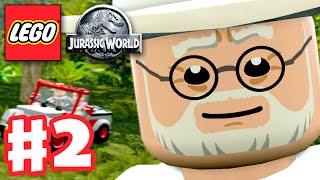 LEGO Jurassic World  Gameplay Walkthrough Part 2  Welcome to Jurassic Park PC [upl. by Enorahs]