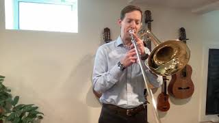 Kopprasch Etude for Trombone No 4 [upl. by Bonni]