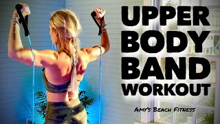 💪🏽 Lean Muscle Upper Body Training  20 Minute Resistance Band Workout [upl. by Niak]