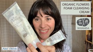 Whamisa Organic Flowers Foam Cleansing Cream Cosmética natural [upl. by Aitsirhc]