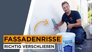 Risse an der Fassade  richtig verschließen [upl. by Fassold]