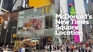 McDonald’s New Location at Times Square NYC [upl. by Selbbep]