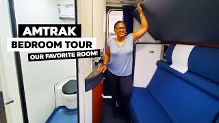 Amtrak Bedroom Tour On A Superliner Our Favorite Sleeper Car Room [upl. by Buroker898]