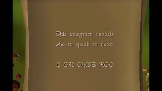 c on game hoc OSRS anagram Clue [upl. by Ainimre]